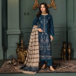 Premium Embroidered dora Dhanak Shirt Unstitched