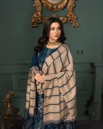 Premium Embroidered dora Dhanak Shirt Unstitched - Image 2